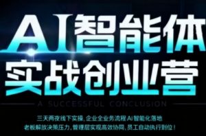 AI智能体实体战创业营(深圳9月23-25日),多维度助力老板、管理层、员工提升效能-互联网资源大全网