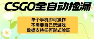 自动挂G捡漏，不用自己挂G不用玩游戏，一个手机即可操作，新手小白轻松月入1W+【揭秘】-互联网资源大全网
