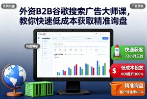 外资B2B谷歌搜索广告大师课,教你快速低成本获取精准询盘-互联网资源大全网