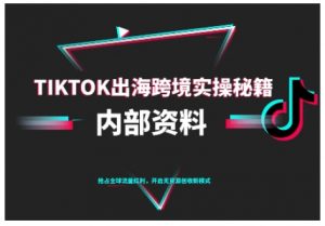 TikTok跨境电商0-1搭建运营,TK出海跨境实操秘籍(10月更新)-互联网资源大全网