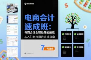 电商会计速成班，电商会计全程处理的技能-互联网资源大全网