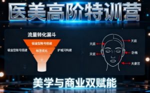 0-1000W医美高阶特训营课程，美学与商业双赋能-互联网资源大全网