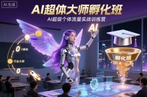AI超体大师孵化班，AI超级个体流量实战训练营-互联网资源大全网