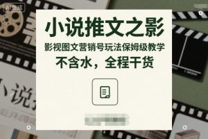 小说推文之影视图文营销号玩法保姆级教学,不含水,全程干货-互联网资源大全网