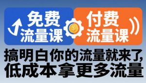 拼多多免费流量课+付费流量课，搞明白你的流量就来了，低成本拿更多流量-第一资源库