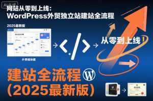 网站从零到上线:WordPress外贸独立站建站全流程(2025最新版)-互联网资源大全网