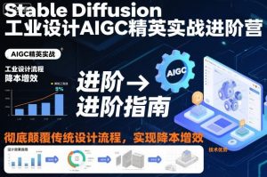 Stable Diffusion工业设计AIGC精英实战进阶营，彻底颠覆传统设计流程，实现降本增效-互联网资源大全网
