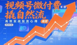 视频号微付费撬自然流，高效实战投流心得-互联网资源大全网