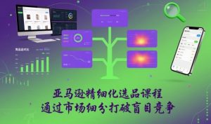 亚马逊精细化选品课程，通过市场细分打破盲目竞争-第一资源库