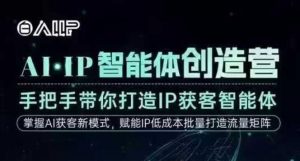 AI·IP智能体创造营,手把手带你打造IP获客智能体,高成交创始人IP课-第一资源库