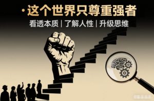 开悟1.0:这个世界只尊重强者,看透本质-了解人性-升级思维-第一资源库