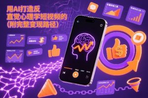 用AI打造“反直觉”心理学短视频的流量密码(附完整变现路径)-第一资源库