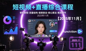 短视频+直播综合课程,审核新规-流量结构-搜索联动-核心算法-推流细节【更新】-第一资源库