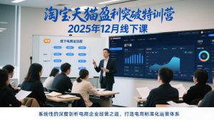 淘宝天猫盈利突破特训营25年12月线下课，系统性的深度剖析电商企业经营之道，打造电商标准化运营体系-第一资源库